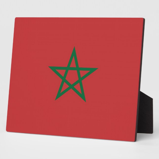 Morocco Flag Plaque (Side)