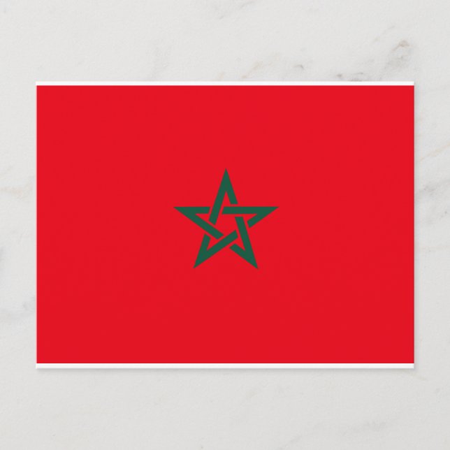 Morocco Flag Postcard (Front)