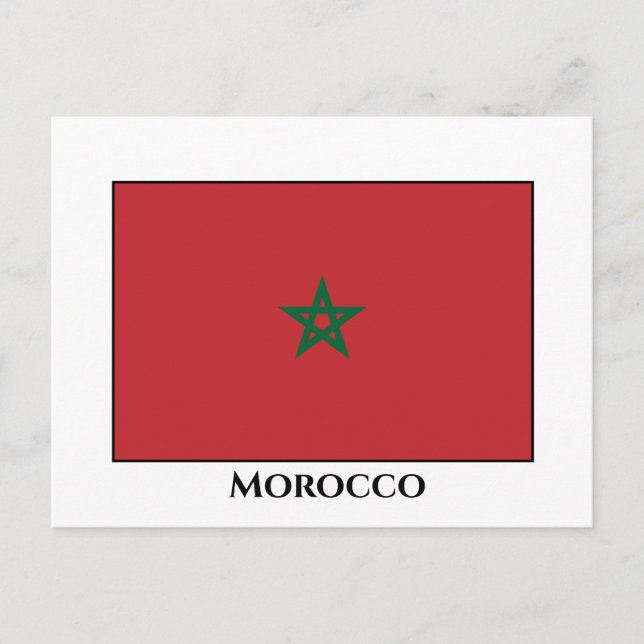 Morocco Flag Postcard (Front)