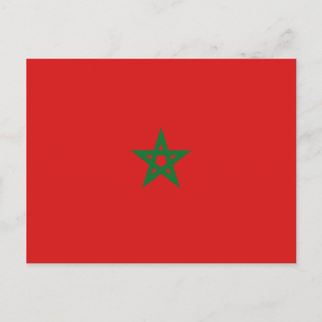 Morocco Flag Postcard (Front)