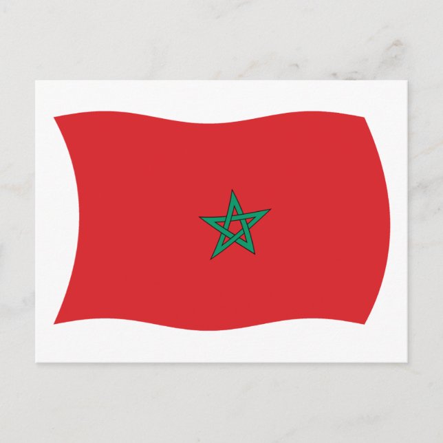 Morocco Flag Postcard (Front)