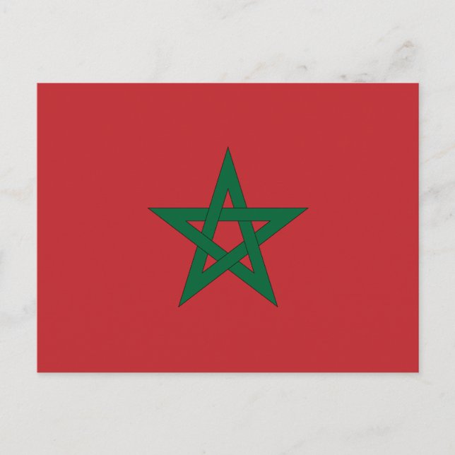 Morocco Flag Postcard (Front)