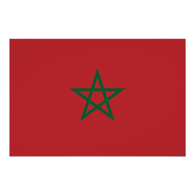 Morocco Flag Poster (Front)