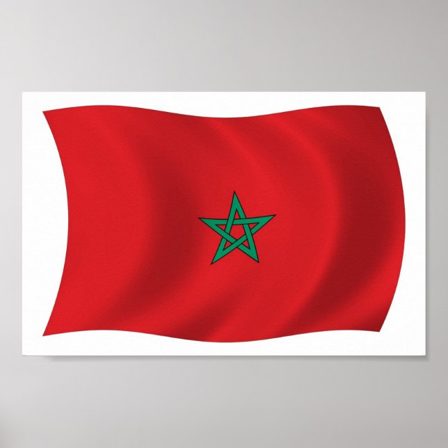 Morocco Flag Poster Print (Front)
