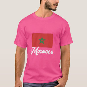 Morocco Flag Proud Moroccan Roots North Africa T-Shirt