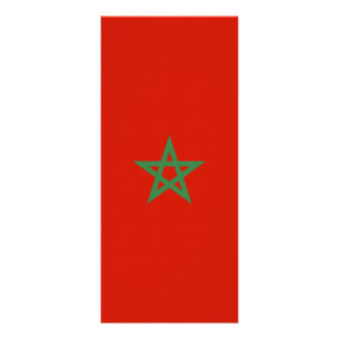Morocco flag rack card