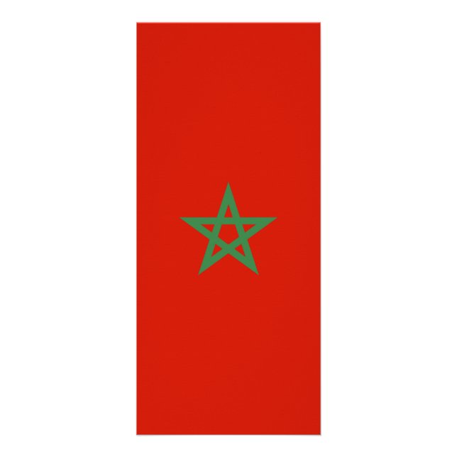 Morocco flag rack card (Front)
