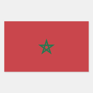Morocco Flag Rectangular Sticker