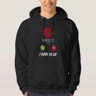 Morocco Flag Souvenir Morocco Is Calling Is Callin Hoodie
