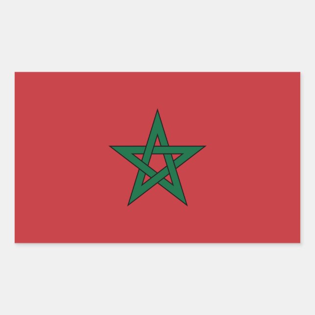Morocco Flag Sticker (Front)