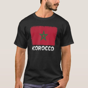 Morocco Flag   Support Moroccan People Women Men   T-Shirt