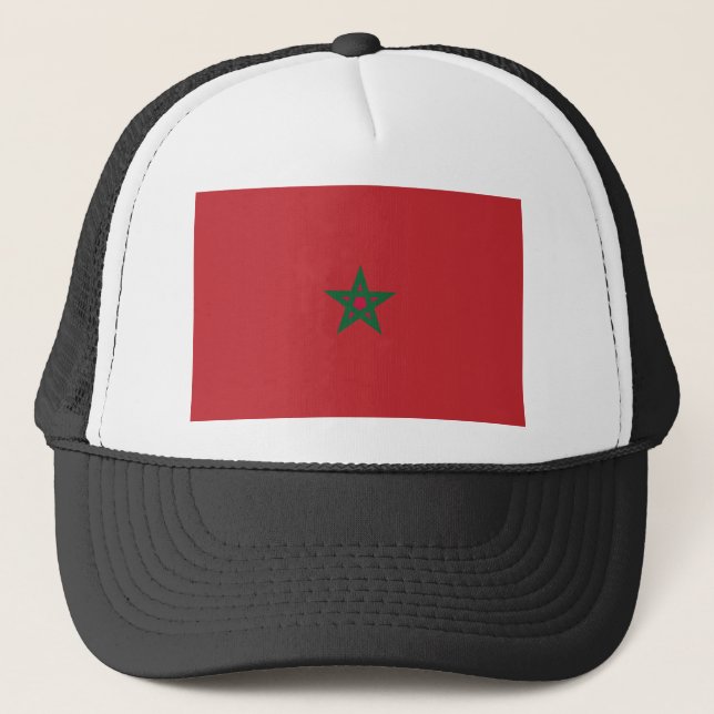 Morocco Flag Trucker Hat (Front)
