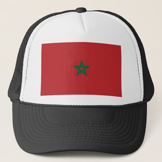 Morocco Flag Trucker Hat (Front)