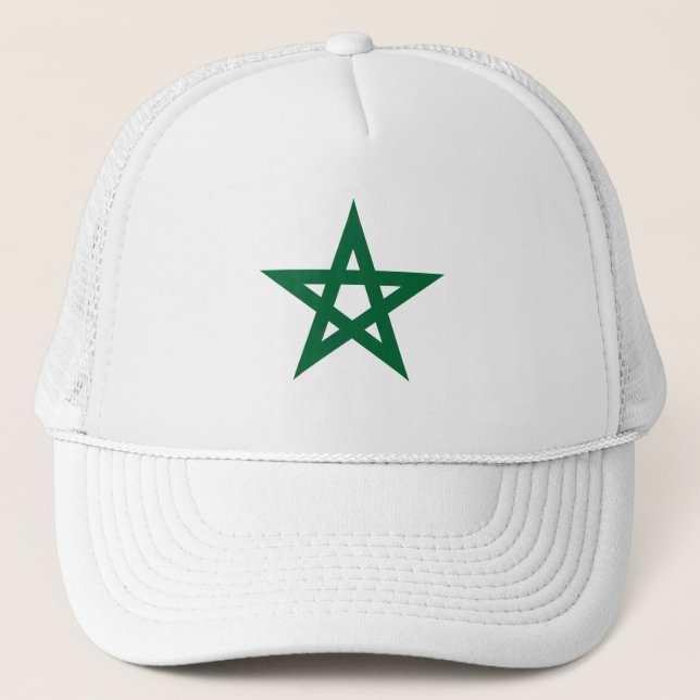 Morocco football flag trucker hat (Front)