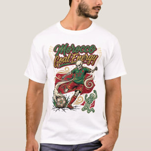 Morocco Goal Energy Skeleton Striker Nations Creat T-Shirt
