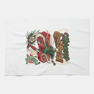 Morocco Goal Energy Skeleton Striker Nations Creat Tea Towel