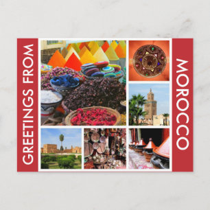 morocco greetings postcard