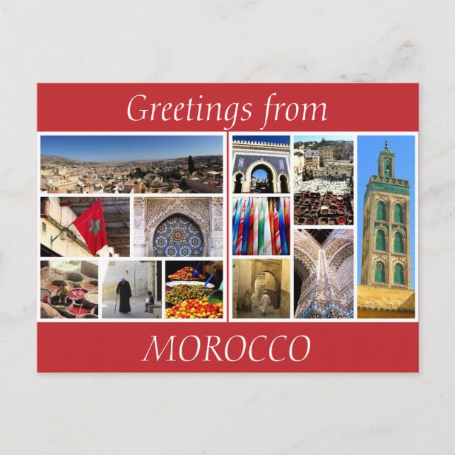 morocco greetings postcard (Front)