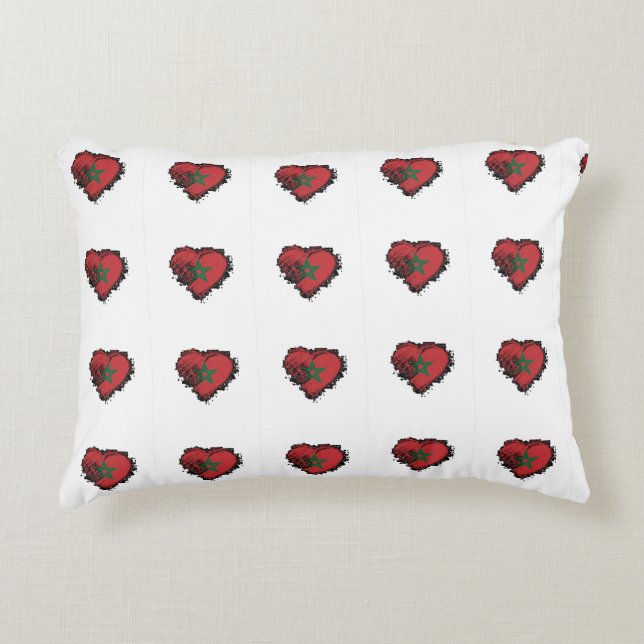 Morocco heart pillow cotton (Front)