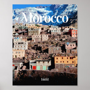 Morocco   Imlil   Morocco travel   Moroccan Gifts Poster