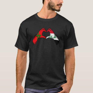 Morocco Iraq Flag - Moroccan Iraqi Heart_1 T-Shirt