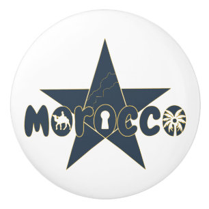 Morocco is a heritage worthy of pride ceramic knob
