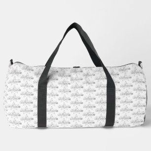 Morocco is crowned traditions, doors of court duffle bag