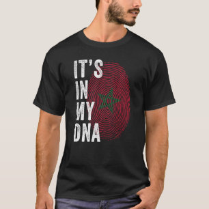 Morocco It's In My DNA Moroccans Fingerprint Moroc T-Shirt