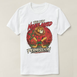 Morocco Lion Soccer Fan Funny T-Shirt
