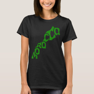 Morocco Map Flag Maroc Moroccan Flag_1 T-Shirt