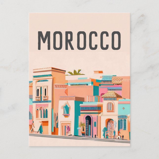 Morocco Marakech Postcard (Front)
