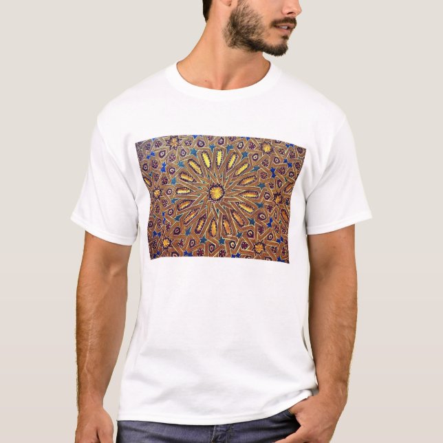 morocco marrakech mosaic islam decoration geometry T-Shirt (Front)