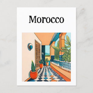 Morocco Marrakech  Postcard