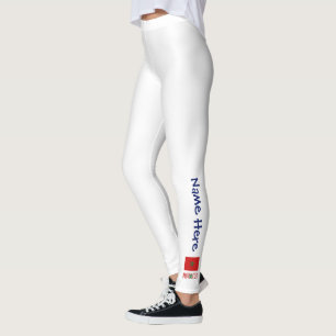 Morocco Moroccan Flag Personalised Leggings