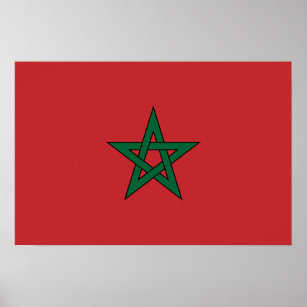 Morocco – Moroccan Flag Poster