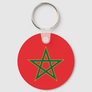 Morocco Moroccan Flag Soccer Football Lover Key Ring