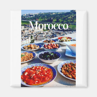 Morocco  | Moroccan | Moroccan Food | Morocco trip Magnet
