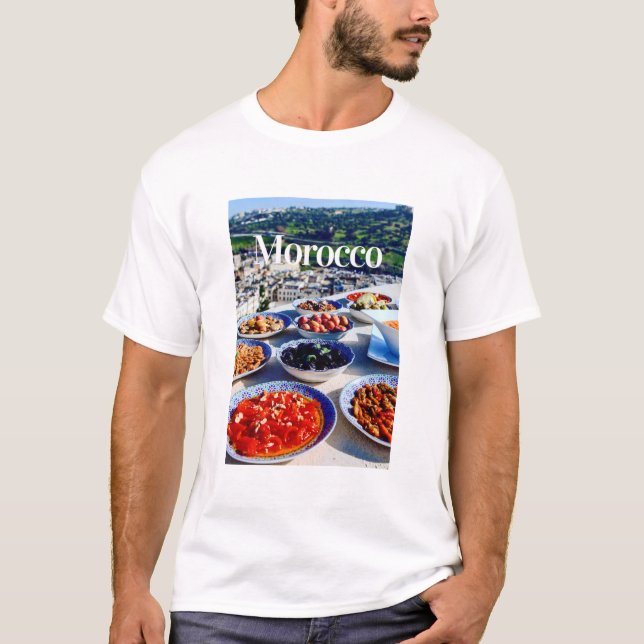 Morocco  | Moroccan | Moroccan Food | Morocco trip T-Shirt (Front)