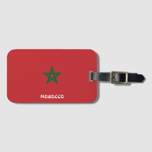 Morocco National Flag Patriotic Luggage Tag