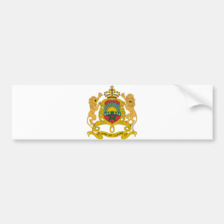 Morocco Official Coat Of Arms Heraldry Symbol Bumper Sticker