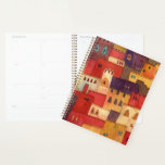 Morocco Painting Planner<br><div class="desc">Watercolor painting of the village of Ait Benhaddou in Morocco.  Warm earthy colours and distinctive architecture feature.  Original art by Nic Squirrell.</div>