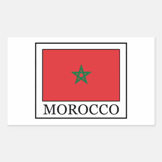 Morocco Rectangular Sticker (Front)