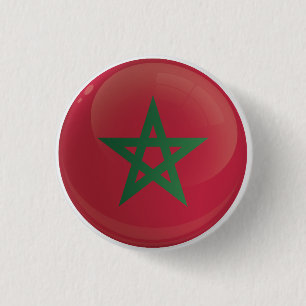 Morocco  Round Icon Flag 3 Cm Round Badge