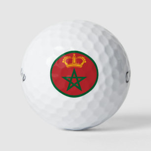 Morocco roundel country flag symbol army military golf balls