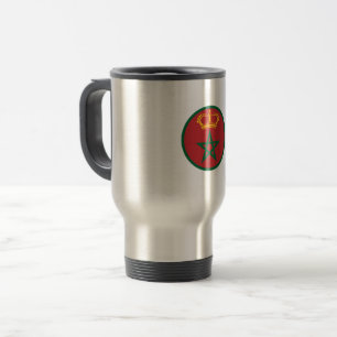 Morocco roundel country flag symbol army military  travel mug