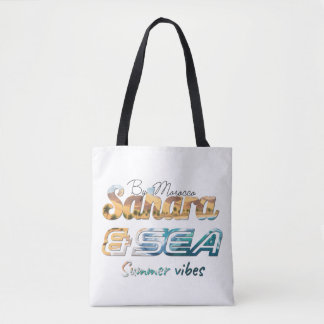 Morocco Sahara & Sea Summer Vibes Design Tote Bag