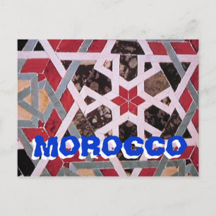 Morocco siteseeing postcard