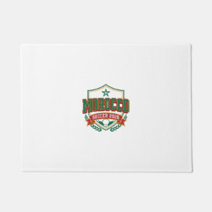 Morocco Soccer 2026 Soccer Bold Country Typography Doormat