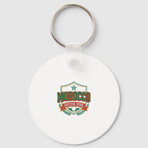 Morocco Soccer 2026 Soccer Bold Country Typography Key Ring