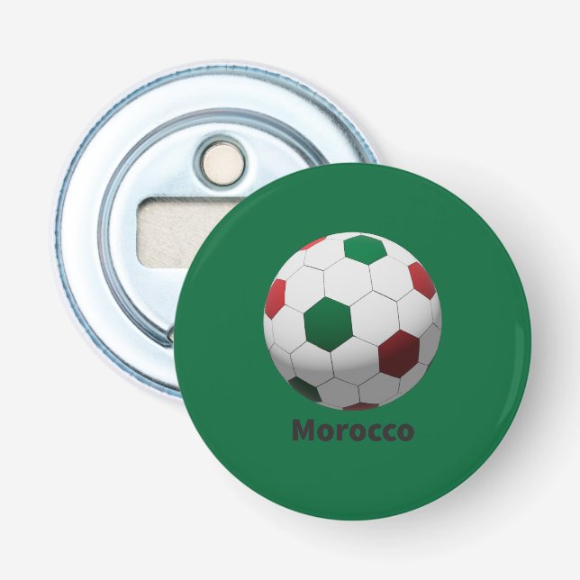Morocco Soccer Bottle Opener (Front)